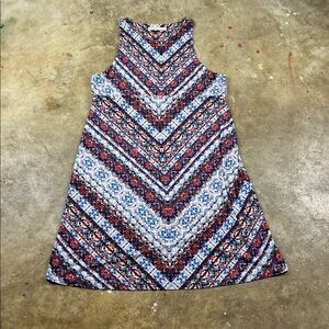 Athleta Multicolor Geometric Sleeveless Tank dress
Size: LP